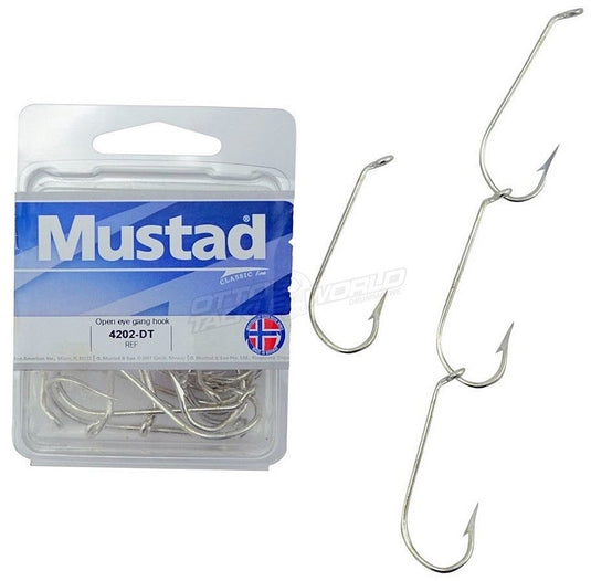 Mustad 4202-DT Open Eye Gang Hooks - 25 pack [SIZ:5/0]