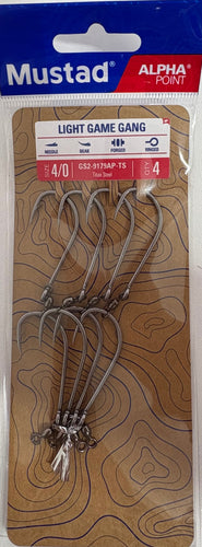 Mustad Light Game 2 Hook Gang GS2-9179AP-TS