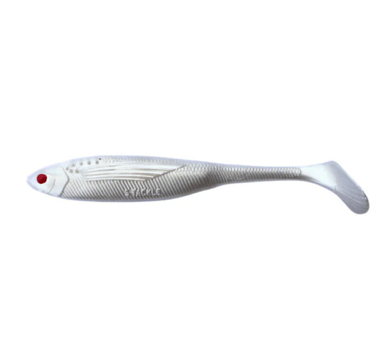 S Tackle Rattle Minnow 6" White Ghost UV 