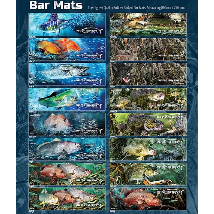 Load image into Gallery viewer, Profishent Bar Mat [DES:Black Boar]
