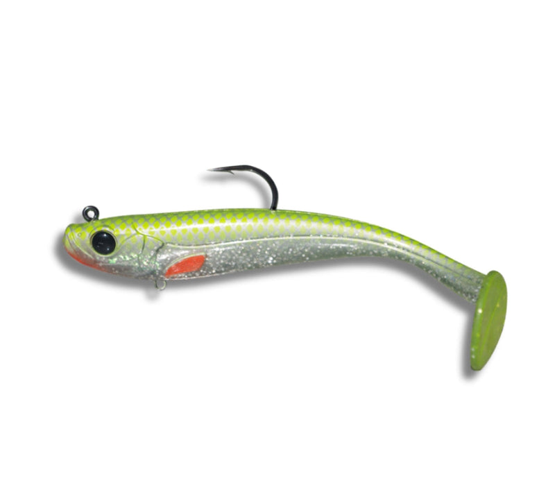 Load image into Gallery viewer, Profishent Vixen Shad 180mm 69g [COL:Chartreuse Silver Orange]
