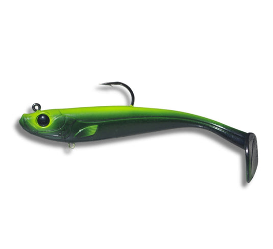 Profishent Vixen Shad 180mm 69g [COL:Black Chartreuse (BC)]