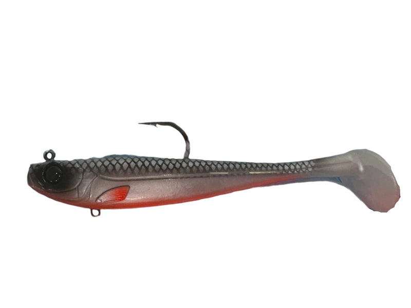 Load image into Gallery viewer, Profishent Vixen Shad 180mm 69g [COL:White Black Orange (WBO)]
