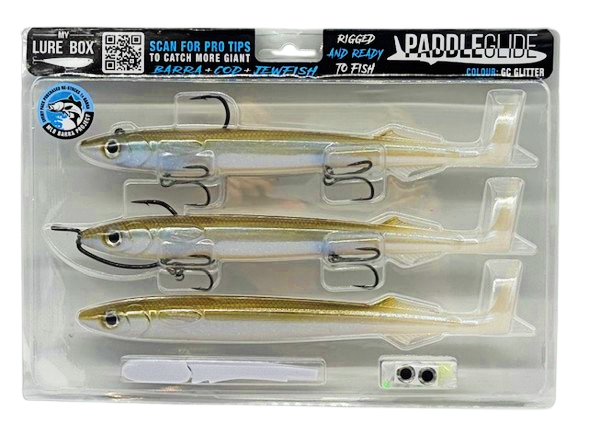 Load image into Gallery viewer, My Lure Box Paddle Glide (3 Pack) [COL:GC Glitter]
