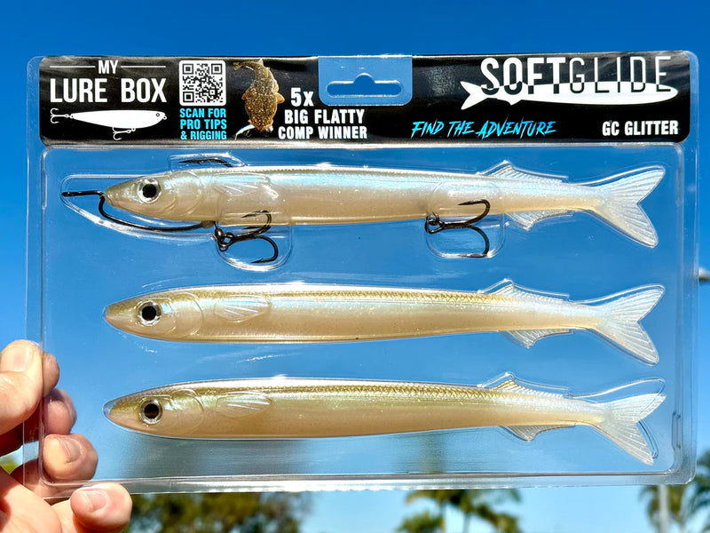 Load image into Gallery viewer, My Lure Box Soft Glide (3 Pack) [COL:GC Glitter]
