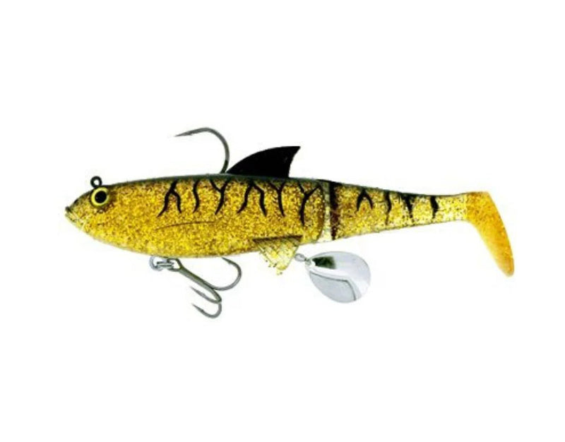Load image into Gallery viewer, Molix Shad 140 Swimbait [COL:Black Gold Tiger]
