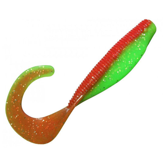 Zman StreakZ Curly TailZ 7" (3 Pack) [COL:Nuked Chicken Glow]