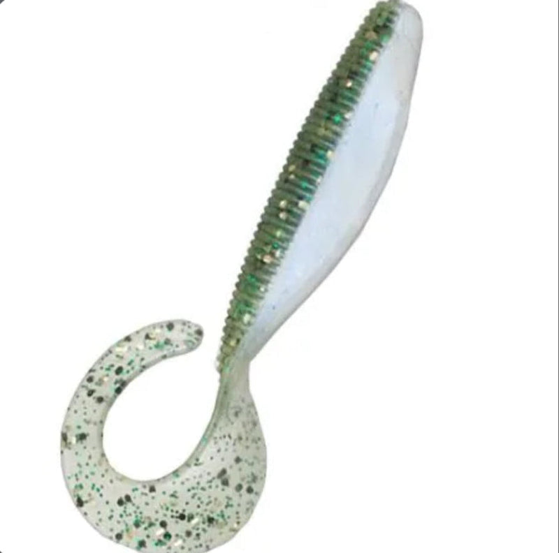 Load image into Gallery viewer, Zman StreakZ Curly TailZ 7" (3 Pack) [COL:Nuked Pilchard Glow]
