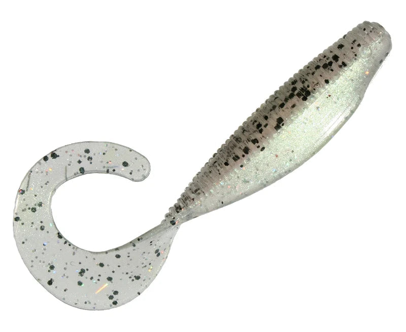 Load image into Gallery viewer, Zman StreakZ Curly TailZ 4" (5 Pack) [COL:Coconut Ice Glow]

