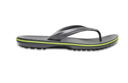 Crocband Flips - Graphite/ Volt Green [MEN:M5 / W7]