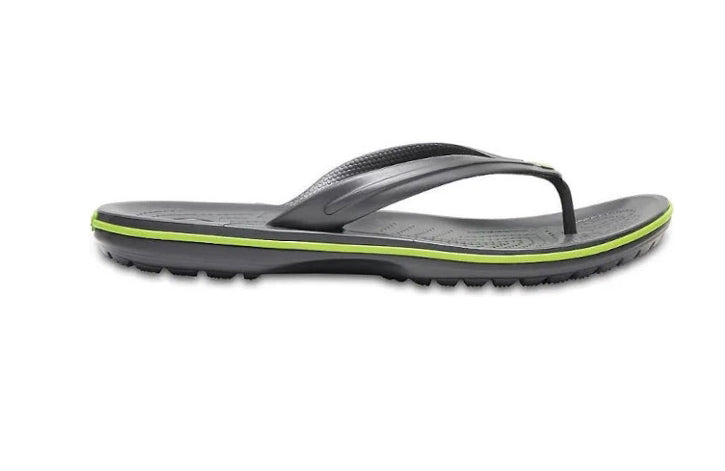 Load image into Gallery viewer, Crocband Flips - Graphite/ Volt Green [MEN:M9 / W11]
