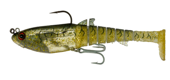 Load image into Gallery viewer, Zerek Flat Shad X Jighead 130mm [COL:Dark Ale]

