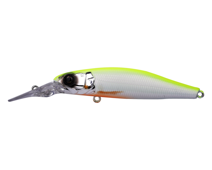 Load image into Gallery viewer, Zerek Tango Slim Jerk 80mm Suspending Lure [COL:Chartreuse Pearl Silver]
