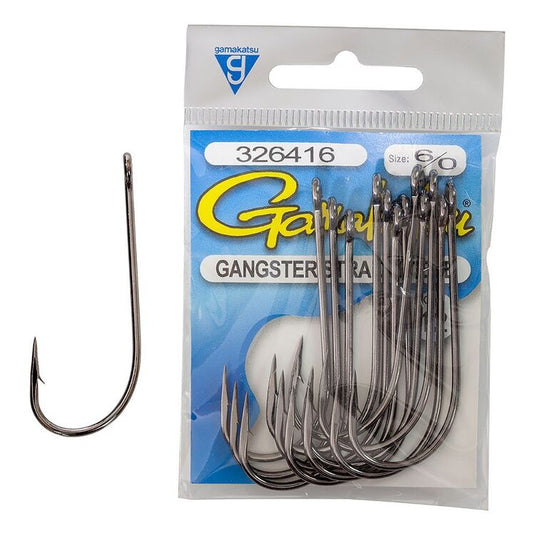 Gamakatsu Gangster Straight Eye Hooks 50pk [SIZ:3/0]
