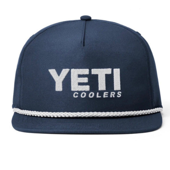 Load image into Gallery viewer, YETI Coolers Flat Brim Rope Hat [COL:Navy]
