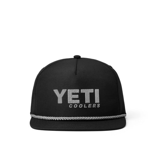 YETI Coolers Flat Brim Rope Hat [COL:Black]