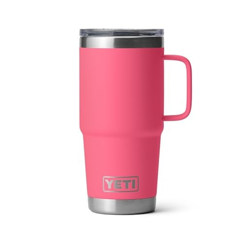 YETI Rambler Travel Mug 20 oz (591ml) [COL:Tropical Pink]