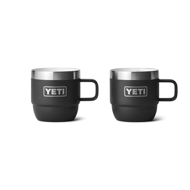 Load image into Gallery viewer, YETI Rambler 6 oz Stackable Mug 2pk Durasip Ceramic (177ml) [COL:Black]
