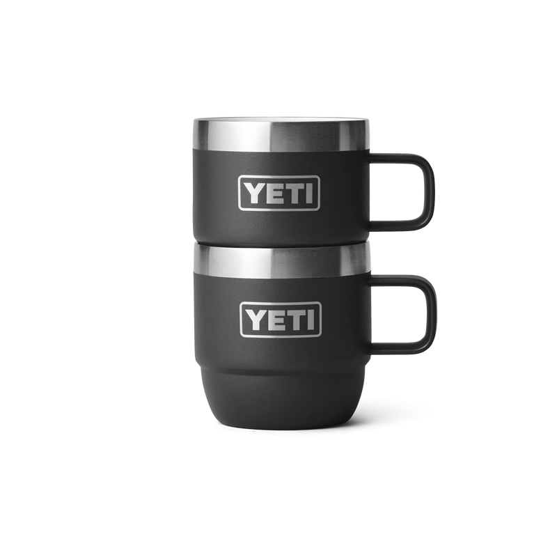 Load image into Gallery viewer, YETI Rambler 6 oz Stackable Mug 2pk Durasip Ceramic (177ml) [COL:Black]
