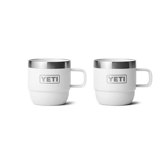 YETI Rambler 6 oz Stackable Mug 2pk Durasip Ceramic (177ml) [COL:White]