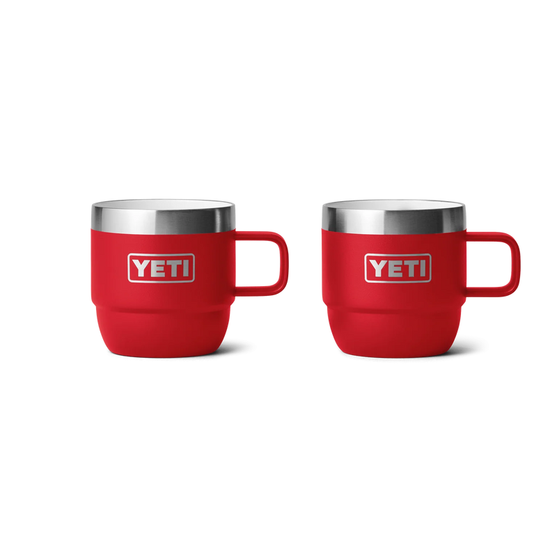 Load image into Gallery viewer, YETI Rambler 6 oz Stackable Mug 2pk Durasip Ceramic (177ml) [COL:Rescue Red]
