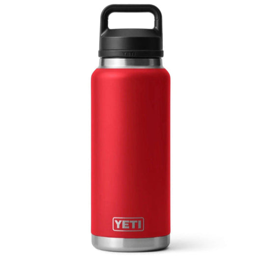 YETI Rambler Bottle with Chug Cap 36 oz (1065ml) [COL:Rescue Red]
