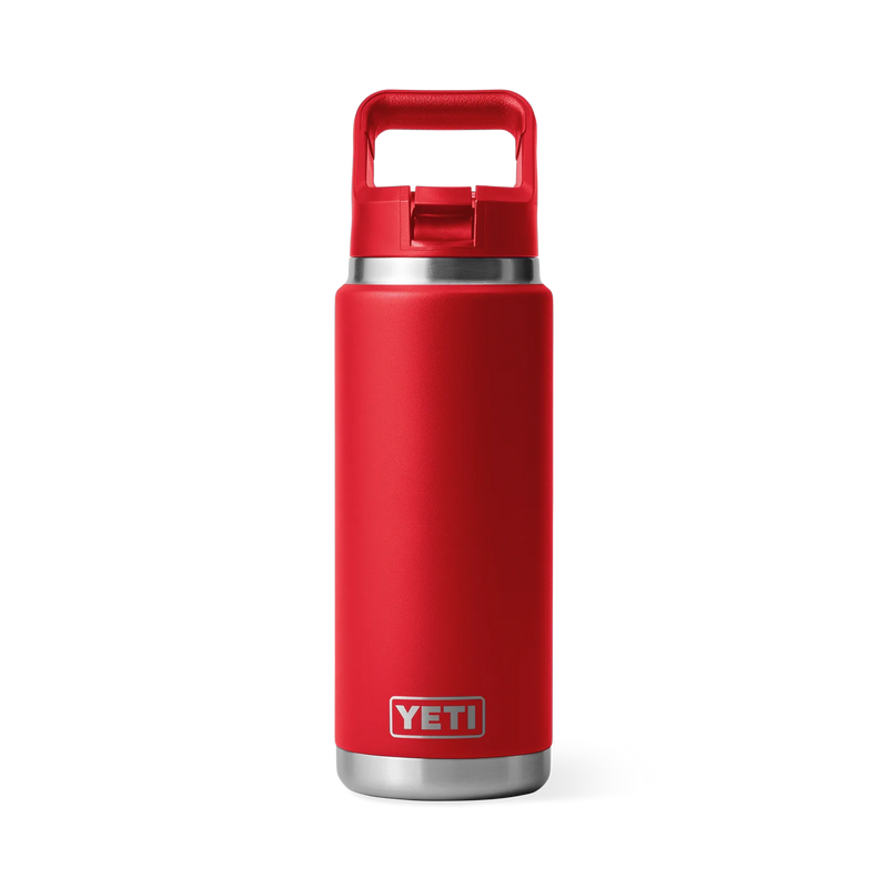 Load image into Gallery viewer, YETI Rambler Straw Bottle 26 oz (796ml) [COL:Rescue Red]
