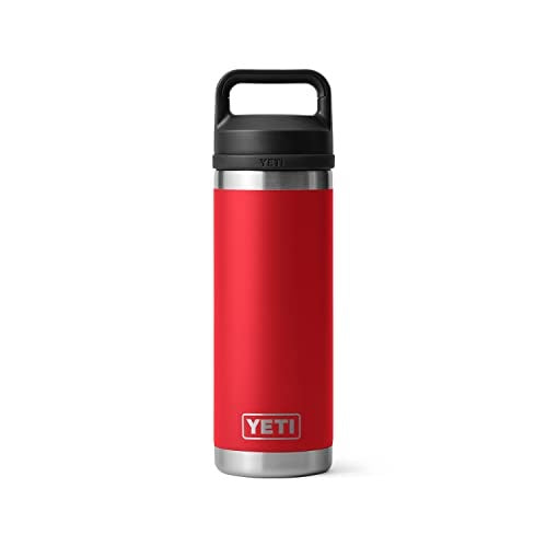 YETI Rambler Bottle with Chug Cap 18 oz (532ml) [COL:Rescue Red]