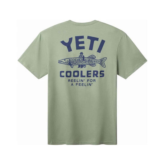 YETI Fishing T Shirt - Olive [SIZ:S]