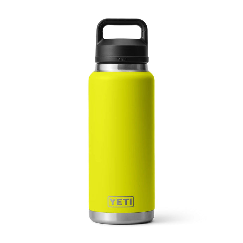 Load image into Gallery viewer, YETI Rambler Bottle with Chug Cap 36 oz (1065ml) [COL:Firefly Yellow]
