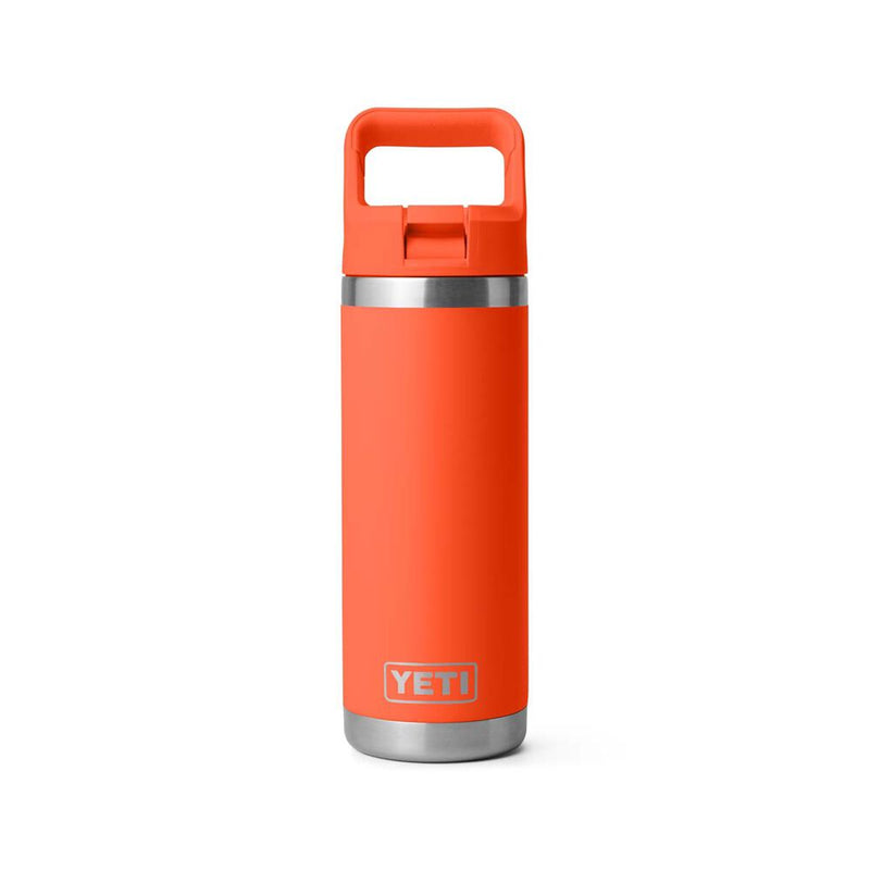 Load image into Gallery viewer, Yeti Rambler 18 Oz Water Bottle W/Straw Cap, 21071504844 [COL:Papaya]
