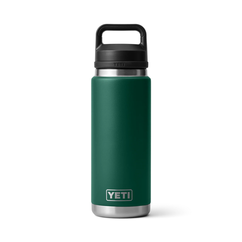 Load image into Gallery viewer, YETI Rambler Bottle with Chug Cap 26 oz (796ml) [COL:Black Forest Green]
