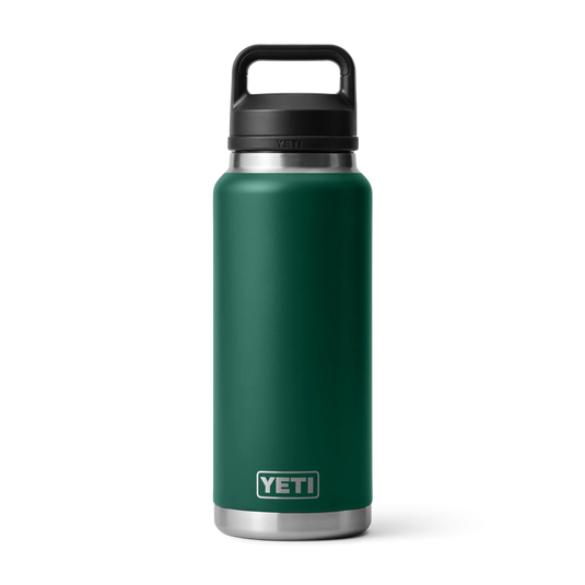 YETI Rambler Bottle with Chug Cap 36 oz (1065ml) [COL:Black Forest Green]
