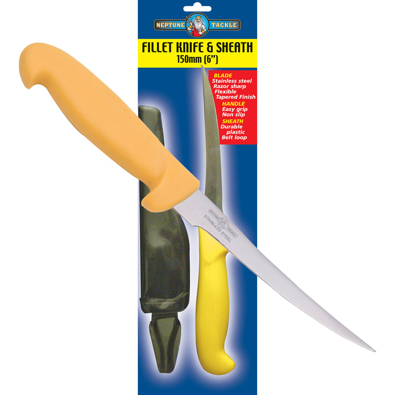 Load image into Gallery viewer, Neptune Tackle Fillet Knife [TYP:6" Fillet wth Sheath]
