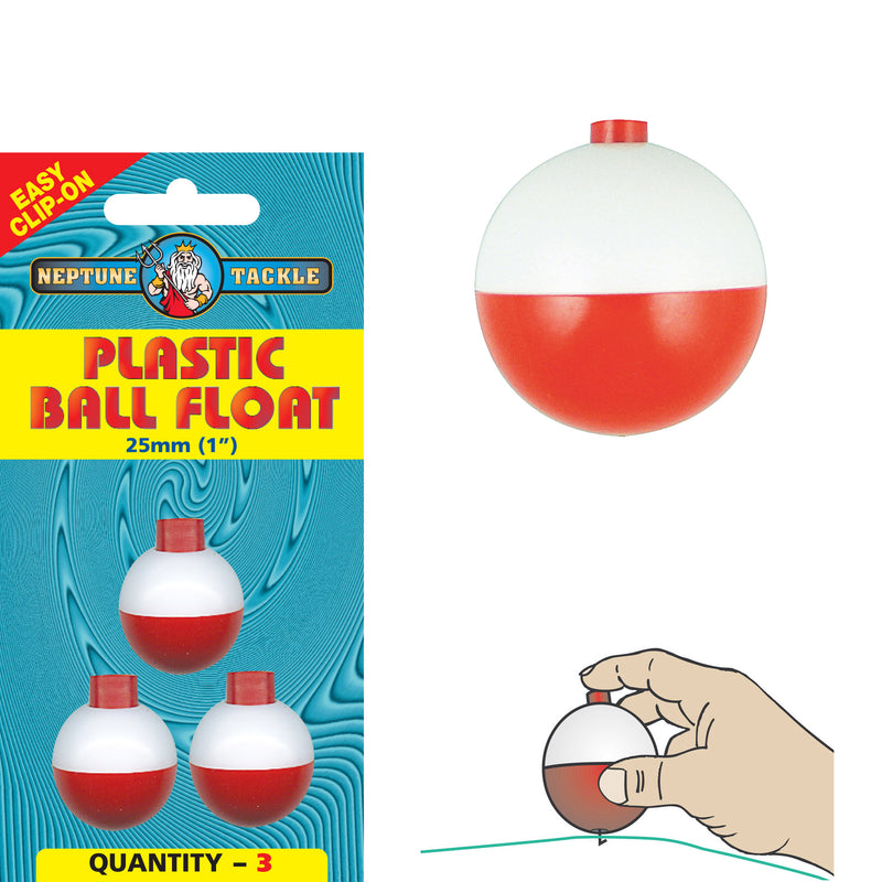 Load image into Gallery viewer, Neptune Tackle Plastic Ball Floats [SIZ:25mm]

