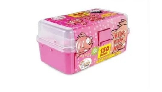 Force Ten Kids 130+pcs Fishing Kit [COL:Pink]