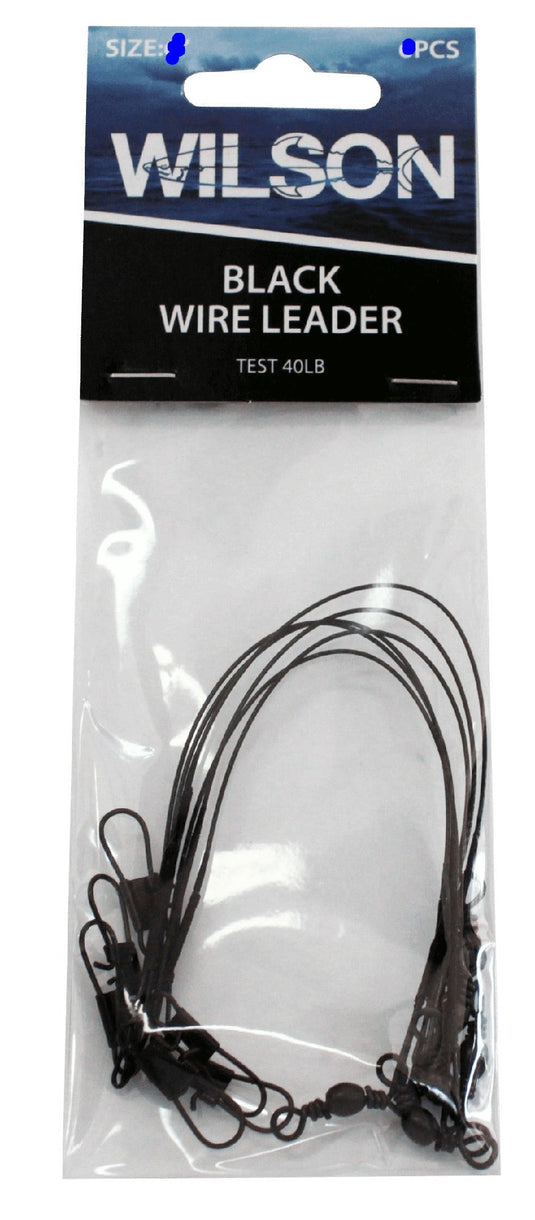 Wilson Black Wire Leader [SIZ:40lb/12”]