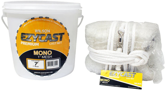 Wilson Ezycast Mono Cast Net Yellow [SIZ:7 ft - 1 inch]