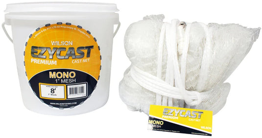Wilson Ezycast Mono Cast Net Yellow [SIZ:8 ft - 1 inch]