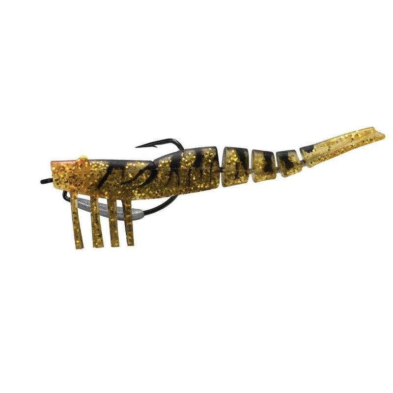 Load image into Gallery viewer, Wilson 5" Wild Shrimp Weedless 17g - 5/0 [COL:Black Ale]
