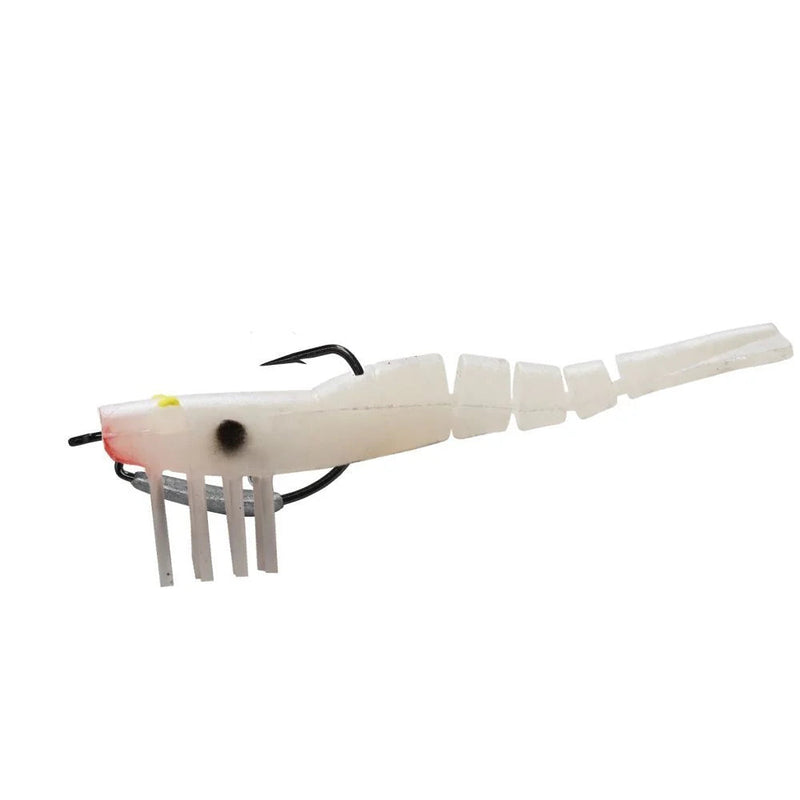 Load image into Gallery viewer, Wilson 7" Wild Shrimp Weedless 46g - 10/0 [COL:White Noise]
