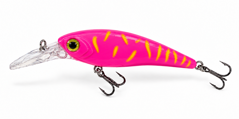 Load image into Gallery viewer, Tango Shad 1.6m Floating 50mm - 4g - #10 Mustad Treble [COL:Pink Bits]
