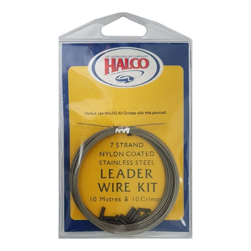 Load image into Gallery viewer, Halco 7 strand Nylon Coated Stainless Leader Wire Kit [SIZ:60lb]
