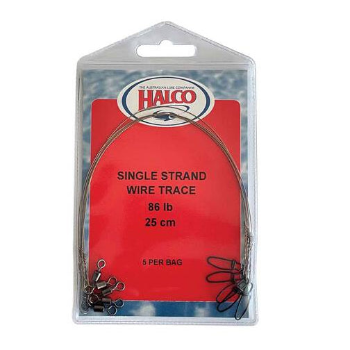 Halco Single strand Wire Trace 25cm [SIZ:58lb]