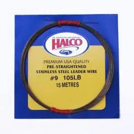 Halco Stainless Steel Leader Wire (pre straightened) [SIZ: