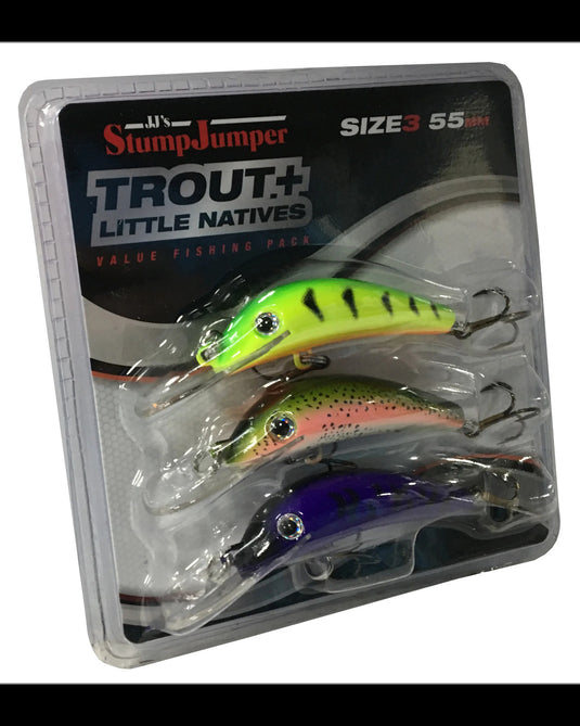 JJ'S Stump Jumper Trout + Little Natives 3 - 55mm 