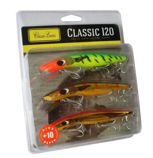 Classic Lures Classic Barra Pack 120mm +10 (3pk) Default Title