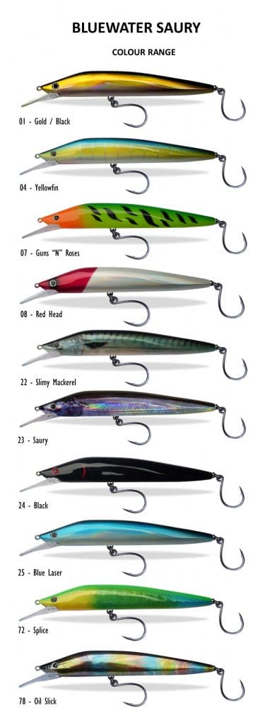 Classic Bluewater Saury 230mm  - Live Glow - Pelagic Baitfish +5m [COL:Blue Laser]