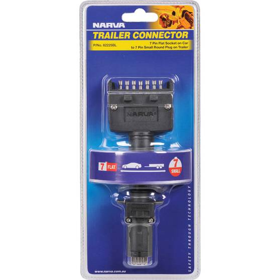 Load image into Gallery viewer, Narva Trailer Connector 7 Pin Flat on Car to 7 Pin Small Round on trailer
