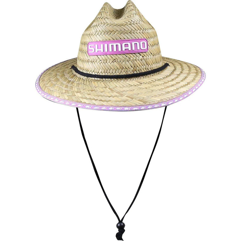 Load image into Gallery viewer, SHIMANO Kids Straw Hat [COL:Pink trim]
